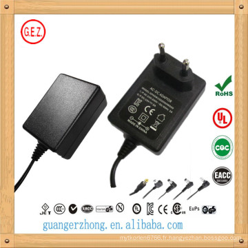 meilleur vente 15v 1500ma ac dc adaptateur secteur fabriqué en Chine